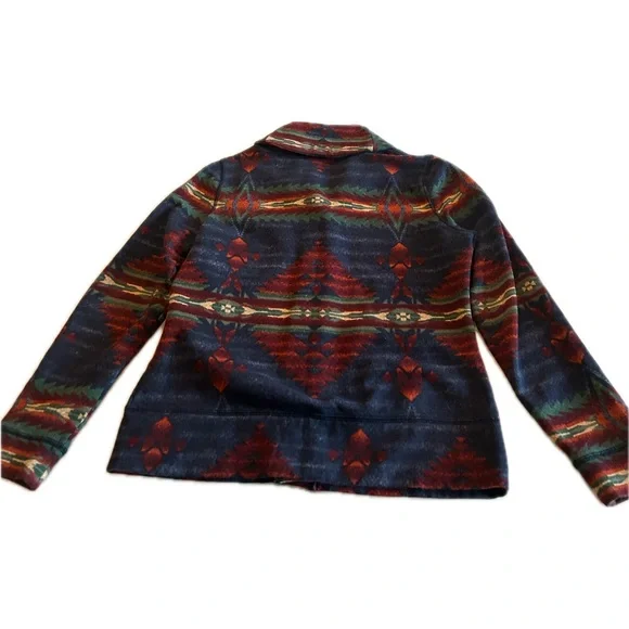 LRL Lauren Ralph Lauren Aztec Jacket- Blazer- Tribal- Shawl Collar- Women’s M - Picture 5 of 8